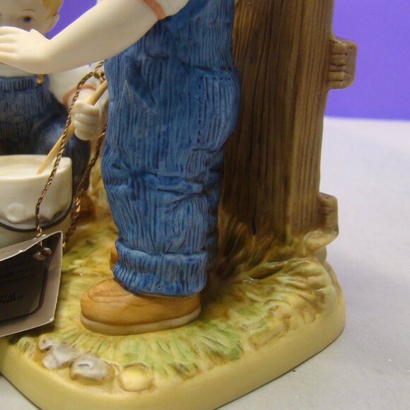 HOMCO Denim Days Figurine #15353-01 Whitewashing the Fence 2001 Home Interiors - Picture 9 of 16
